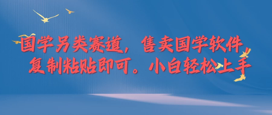 国学新赛道，售卖国学软件,复制粘贴，小白轻松上手-星云科技 adyun.org