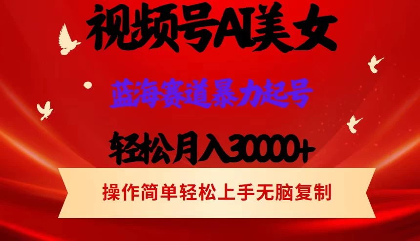 AI美女视频号掘金，操作简单，轻松上手，日入1000+-星云科技 adyun.org