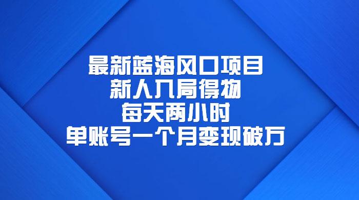 最新蓝海风口项目，新人入局得物：每天两小时，单账号一个月变现破万-星云科技 adyun.org