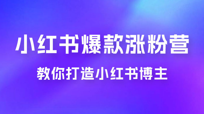 17 天小红书爆款涨粉营，广告变现方向：教你打造小红书博主 IP、接广告变现的-星云科技 adyun.org