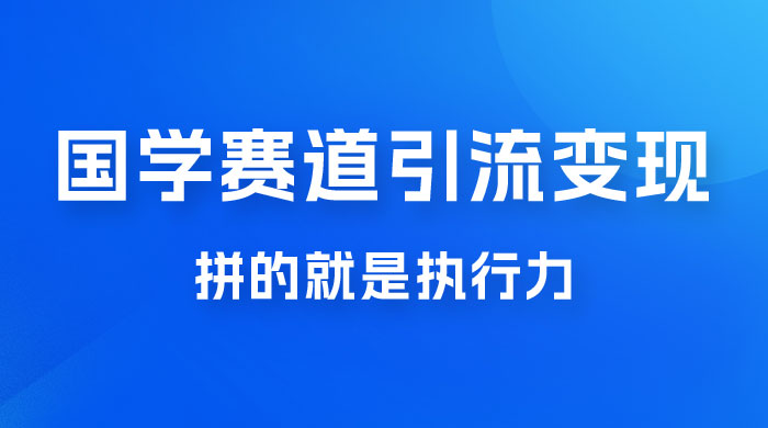 国学赛道引流粗暴变现，一个月一辆 BBA，拼的就是执行力-星云科技 adyun.org