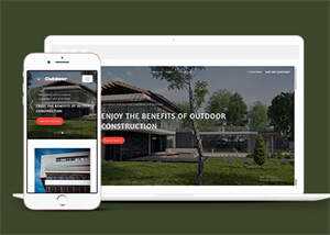简洁户外房屋建造网站模板下载-星云科技 adyun.org