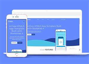 Bootstrap4手机APP网站模板源码-星云科技 adyun.org