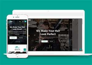 时尚美发理发博客HTML5网站模板-星云科技 adyun.org