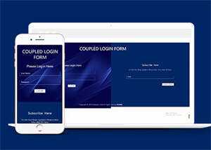 蓝色左右登录页面网站模板下载-星云科技 adyun.org