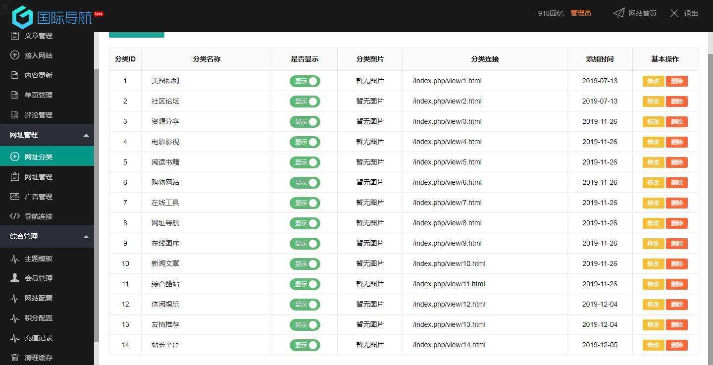 图片[2]-918国际导航免费分享一款简洁模板+整站程序+数据打包-星云科技 adyun.org