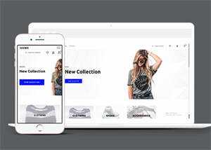 简洁高端时尚时装网店商城模板-星云科技 adyun.org