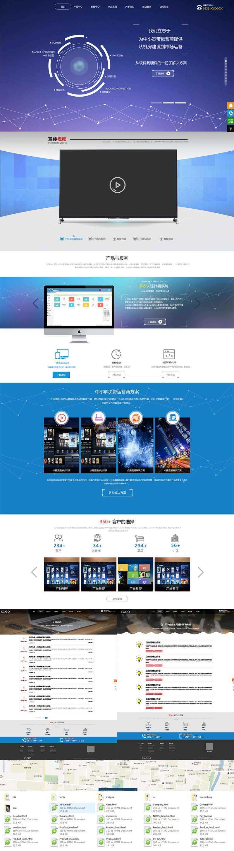 软件开发智能科技公司网站html模板-星云科技 adyun.org