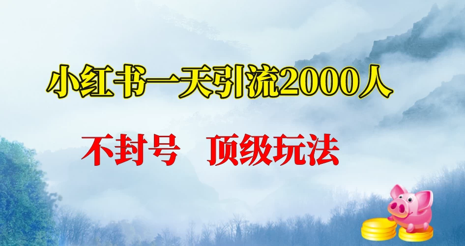 小红书一天加2000人，不封号，顶级玩法-星云科技 adyun.org