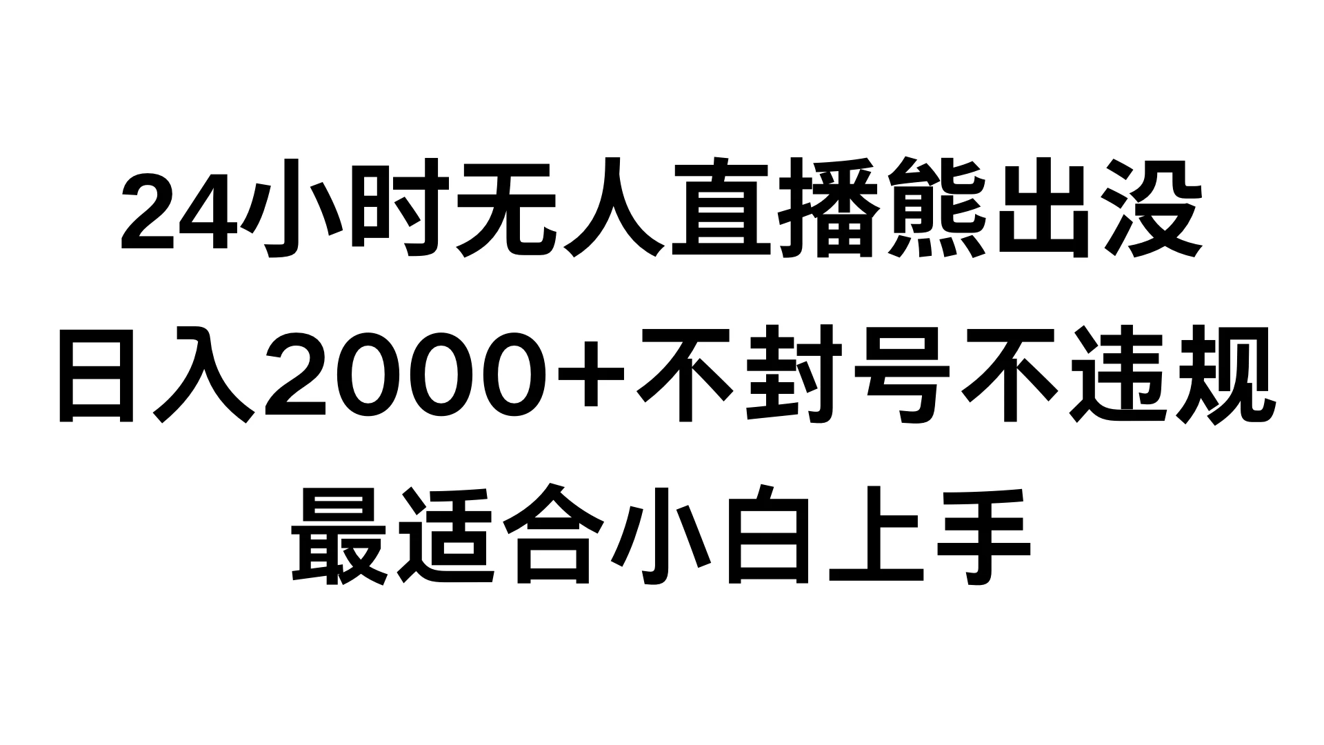 快手24小时无人直播熊出没，不封直播间，不违规，日入2000+，最适合小白上手，保姆式教学-星云科技 adyun.org