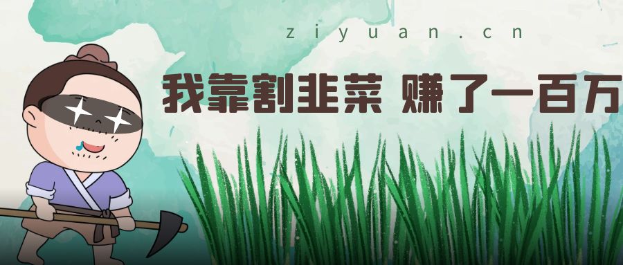 我靠割韭菜 赚了一百万-星云科技 adyun.org