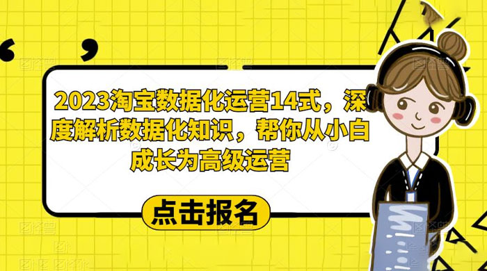 2023 淘宝数据化运营 14 式：深度解析数据化知识，帮你从小白成长为高级运营-星云科技 adyun.org