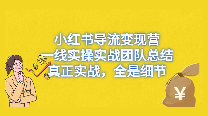 小红书导流变现营，一线实战团队总结，真正实战，全是细节，全平台适用-星云科技 adyun.org