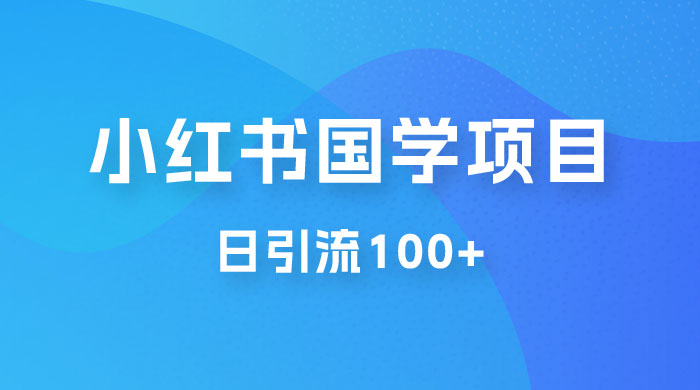 小红书国学号玩法拆解：五分钟一个视频，一天暴力起号，日引流 100+-星云科技 adyun.org