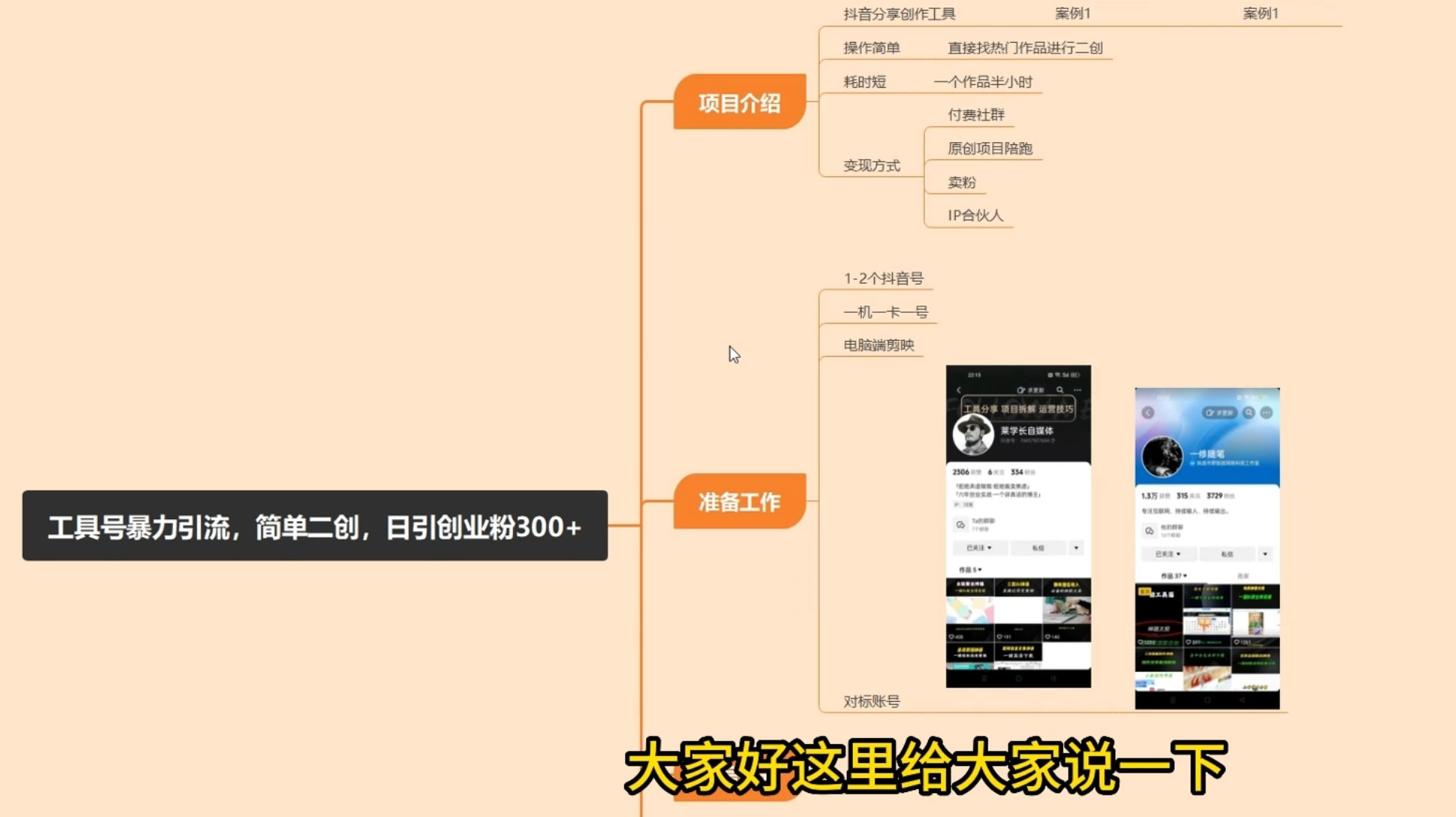 抖音工具号引流玩法，日引创业粉 300+