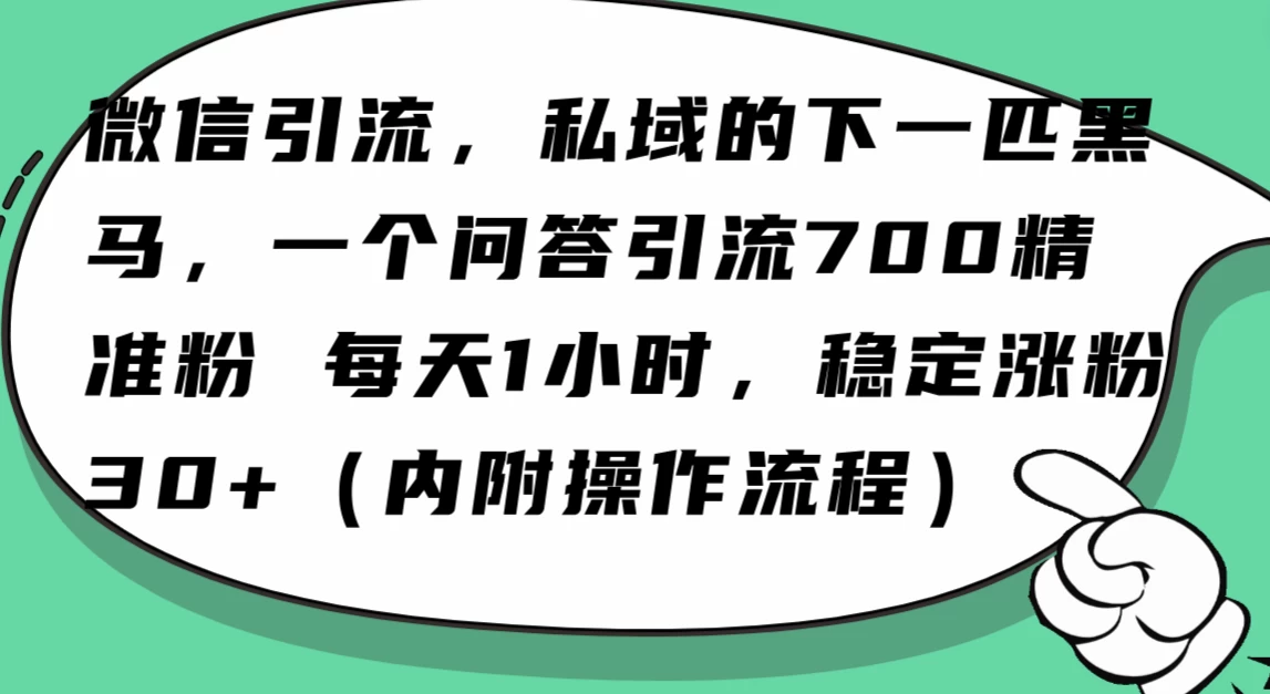 利用 AI 回答微信“问一问”，私域的下一匹黑马，一个问答引流 100 精准粉-星云科技 adyun.org