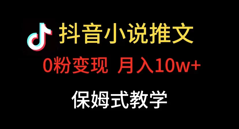 小说推文月入 10w，最适合小白上手，保姆式教学-星云科技 adyun.org