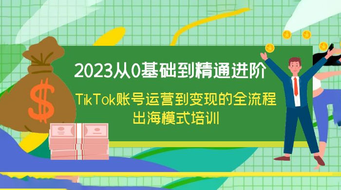 2023 从 0 基础到精通进阶，TikTok 账号运营到变现的全流程出海模式培训-星云科技 adyun.org