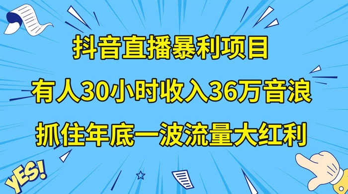 抖音直播暴利项目，有人 30 小时收入 36 万音浪，公司宣传片年会视频制作，抓住年底一波流量大红利-星云科技 adyun.org