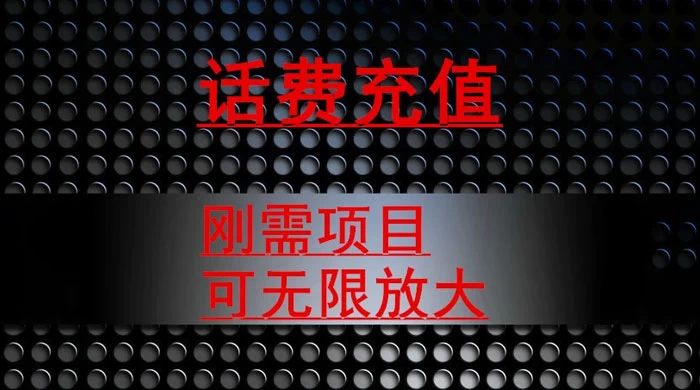 最新蓝海项目，刚需赛道，95 折充话费月入 5 位数-星云科技 adyun.org