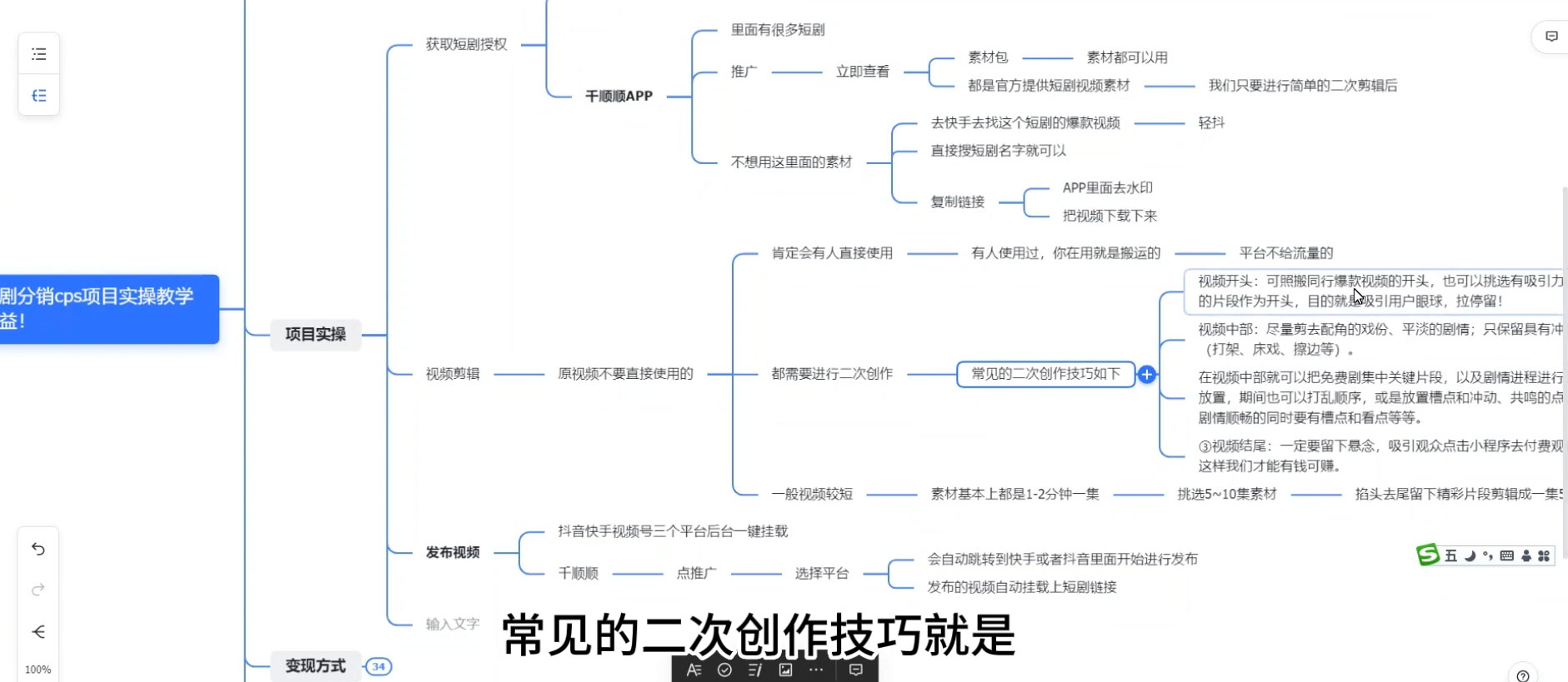 全新短剧全新升级玩法，短剧分销 cps 项目实操教学，多方式变现让你轻松赚收益