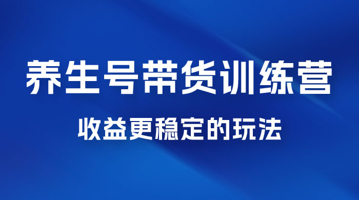 郭晓文 · 养生号带货训练营 7.0【第九期】，收益更稳定的玩法，让你带货收益爆炸！-星云科技 adyun.org