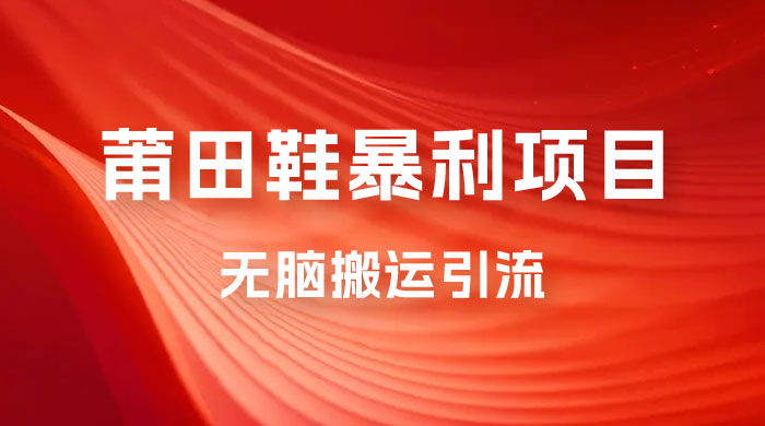 2023最新销售莆田鞋暴利项目，搭配全新无脑搬运引流方法，新手小白也可上手-星云科技 adyun.org