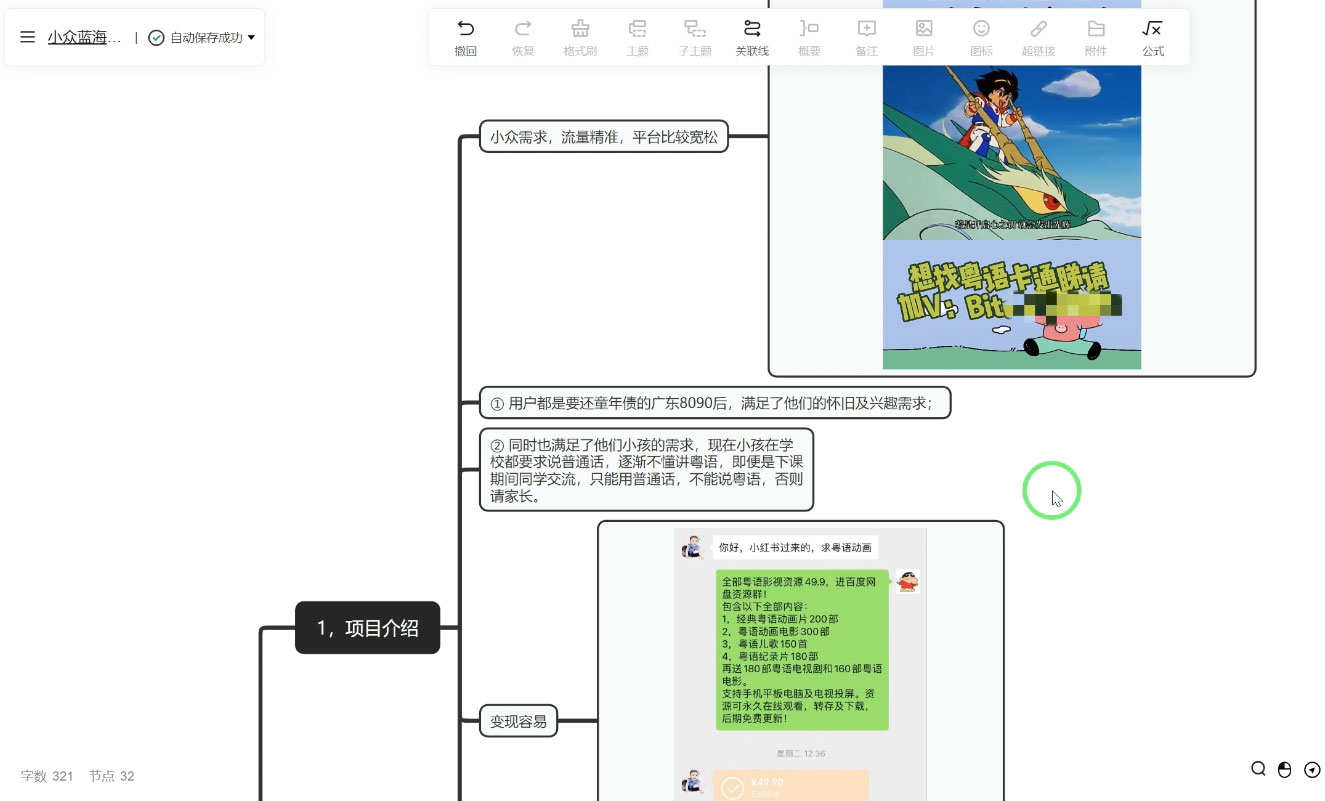 抖音小红书粤语动画电影玩法，小众蓝海项目，日入1000+