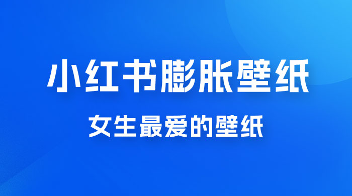 小红书膨胀壁纸项目玩法，女生最爱的壁纸，0 门槛新手也可操作日入 300+-星云科技 adyun.org