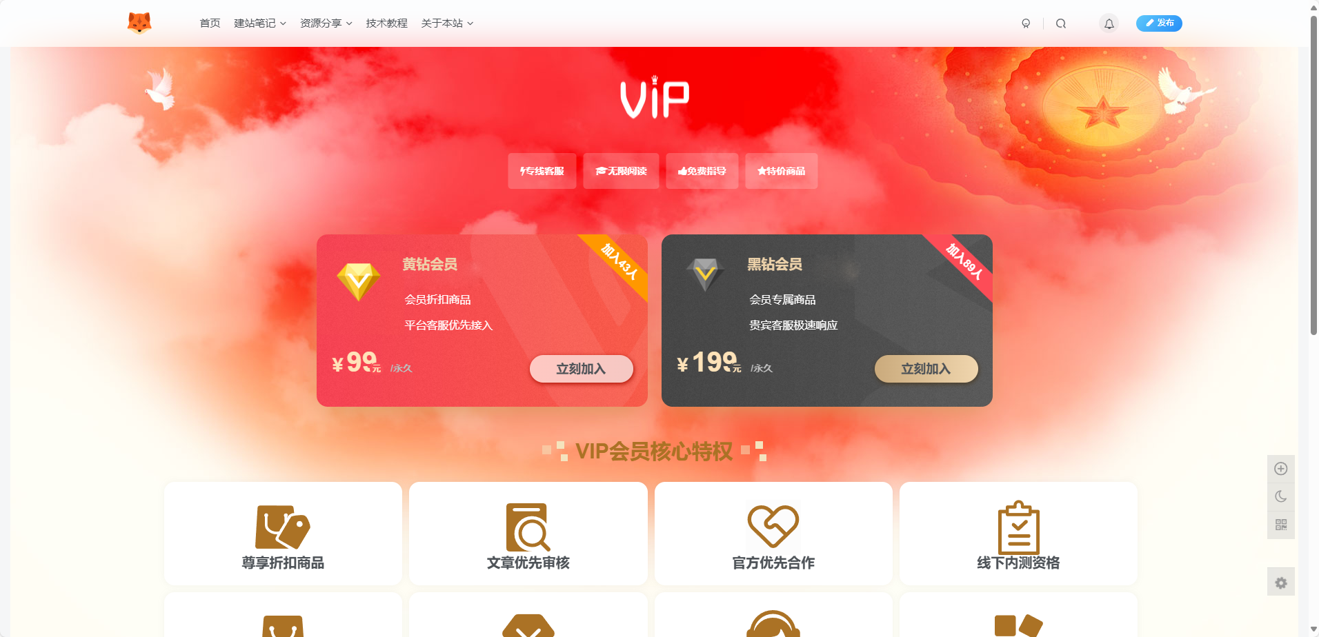 图片[1]-子比主题美化 – 子比主题添加一个VIP会员页面-星云科技 adyun.org